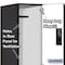 Salsbury Industries Wardrobe Locker, 45" W, 24" D, 76" H, (3) Wide, (6) Openings, Black 22364BLK - alternate 2